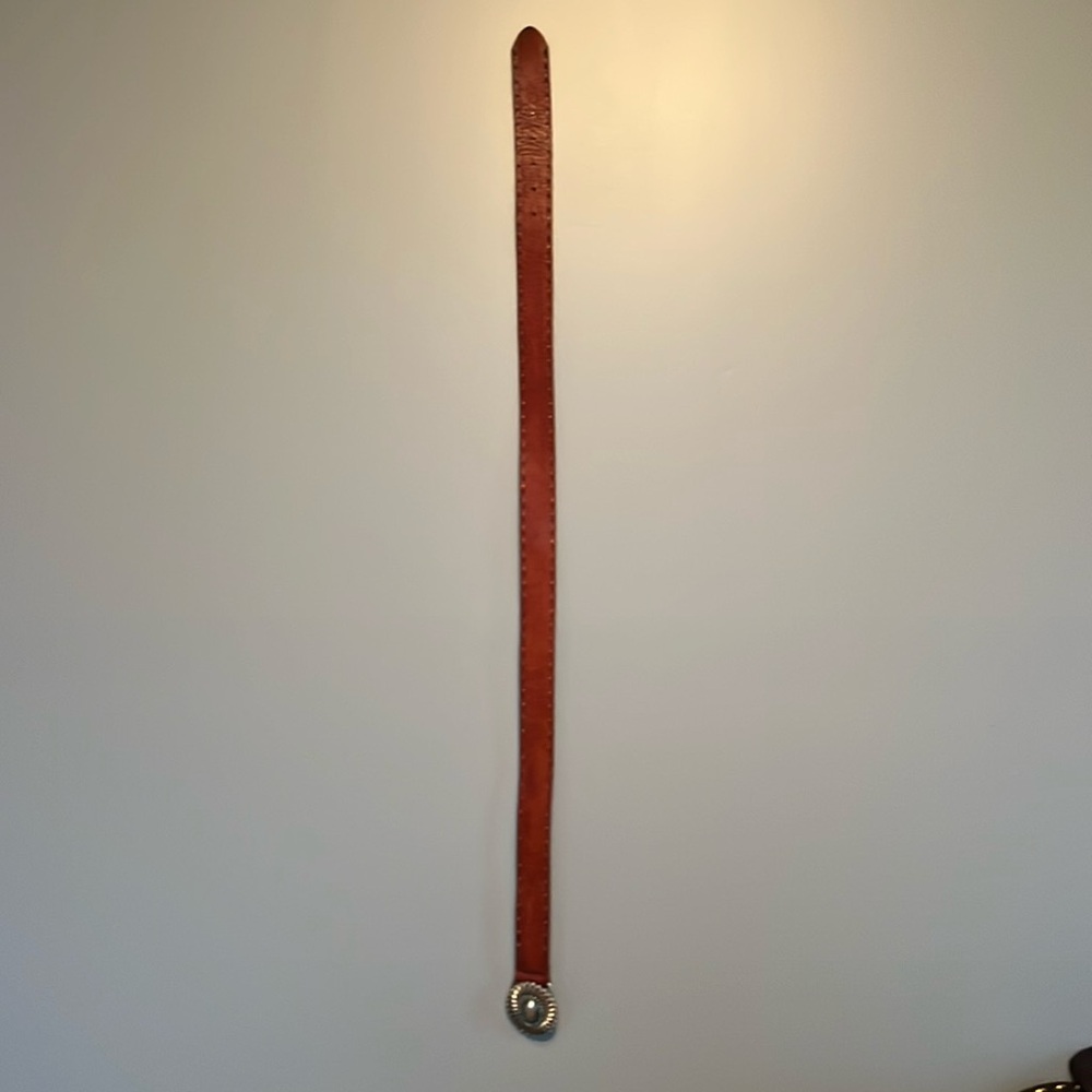 Fossil brown leather belt
